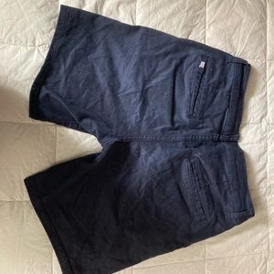 Shorts. Black. 28 waist, small, mid-thigh